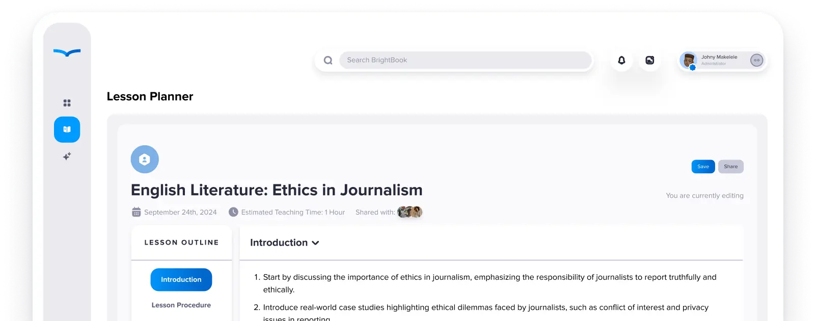 BrightBook App Preview
